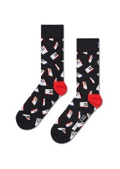 Happy Socks Men's X Fao Schwarz Piano Socks Gift Set, Pack of 2 - Black