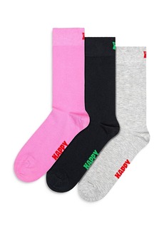 Happy Socks Solid Socks, Pack of 3