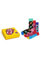 Happy Socks x Rolling Stones Assorted 3-Pack Socks Gift Box