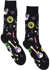 Happy Socks Linda and Johnny Black Guitar Sock
