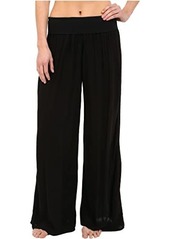 Hard Tail Flat Waist Pants in Rayon Voile