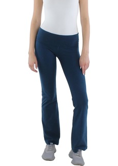 Hard Tail Womens Fold-Over Flare Leg Athletic Pants