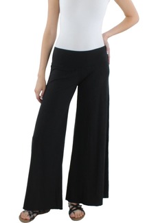 Hard Tail Womens Solid Cotton Flared Pants