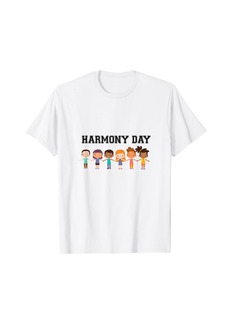 Harmony Day 21 March School Kids Orange Harmony Day T-Shirt