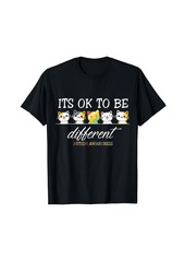 Harmony It's Ok To Be Different Autism Awareness Cute Cats Support T-Shirt