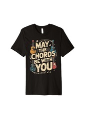 Harmony May The Chords Be With You Music Vibes Premium T-Shirt