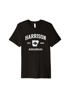Harrison Arkansas AR vintage State Athletic style Premium T-Shirt