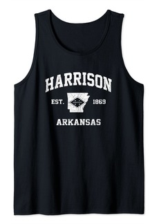 Harrison Arkansas AR vintage State Athletic style Tank Top