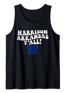 Harrison Arkansas Y'all AR Southern Accent Vacation Tank Top