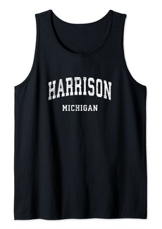 Harrison Michigan MI Vintage Athletic Sports Design Tank Top