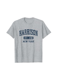 Harrison New York NY Vintage Athletic Sports Design T-Shirt