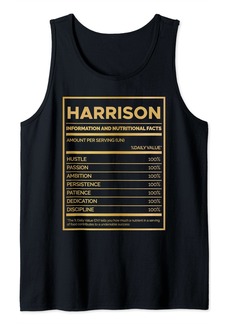 Harrison Nutrition Information Amount Per Serving Tank Top