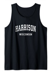 Harrison Wisconsin WI Vintage Athletic Sports Design Tank Top