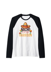 Nacho Average Harrison Resident Raglan Baseball Tee