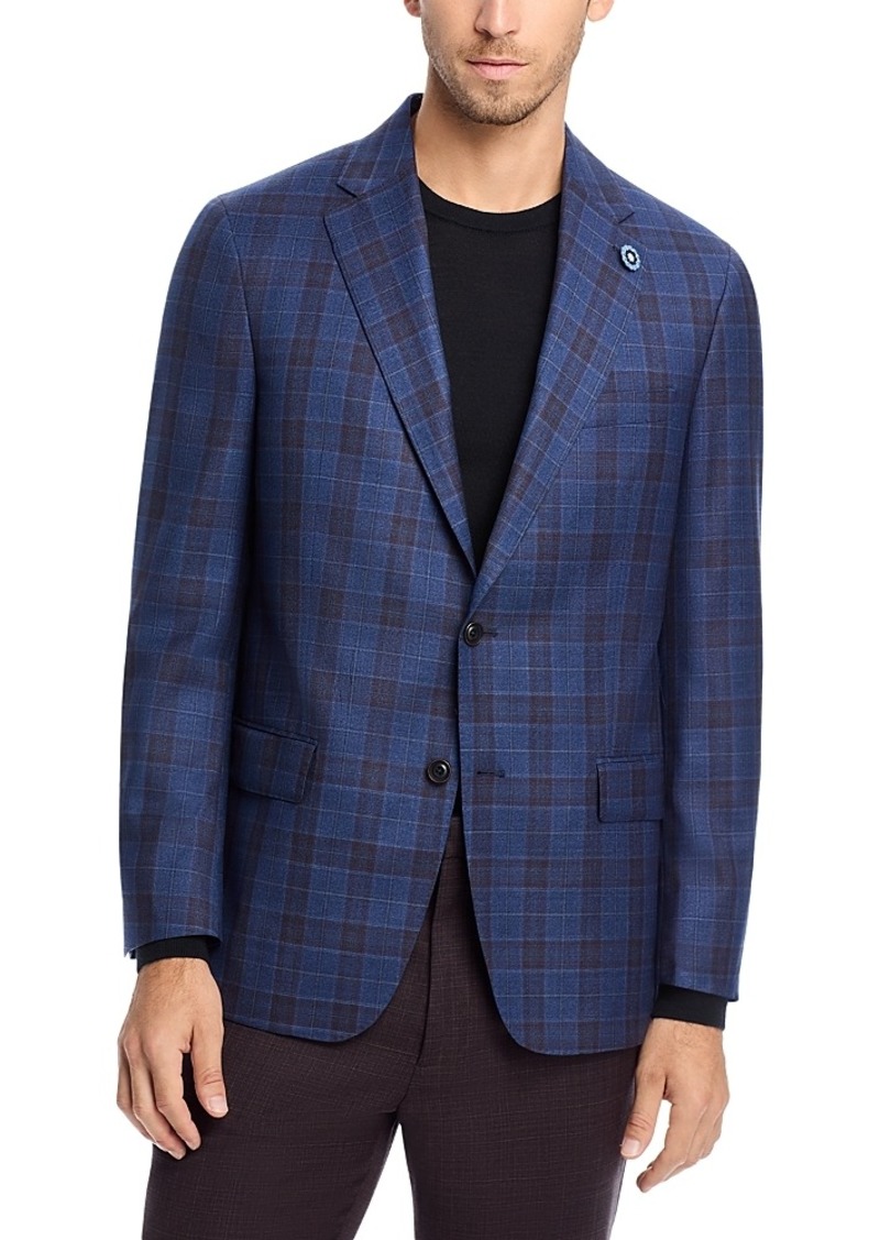 Hart Schaffner Marx New York Plaid Soft Regular Fit Sport Coat