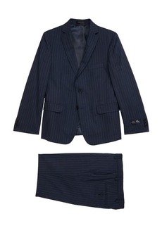Hart Schaffner Marx Relaxed Stripe Wool Suit in Blue at Nordstrom