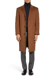 Hart Schaffner Marx Sheffield Classic Fit Wool & Cashmere Overcoat