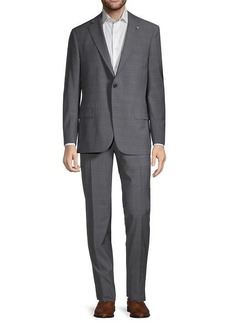 Hart Schaffner Marx New York-Fit Plaid Wool Suit