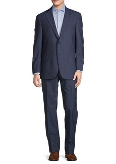 Hart Schaffner Marx ​Striped Worsted Wool Suit