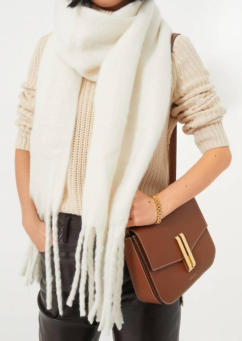 Hat Attack Chic Solid Scarf In Winter White