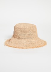 Hat Attack Packable Raffia Bucket Hat