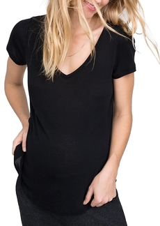 Hatch Collection Maternity Fitted Vee T-Shirt