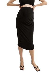 Hatch Collection Over the Bump Maternity Body Midi Skirt