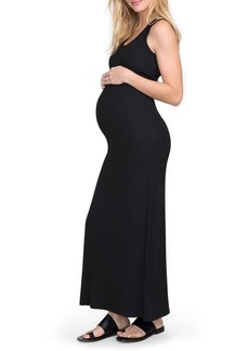 HATCH The Long Body Cotton Maternity Tank Dress