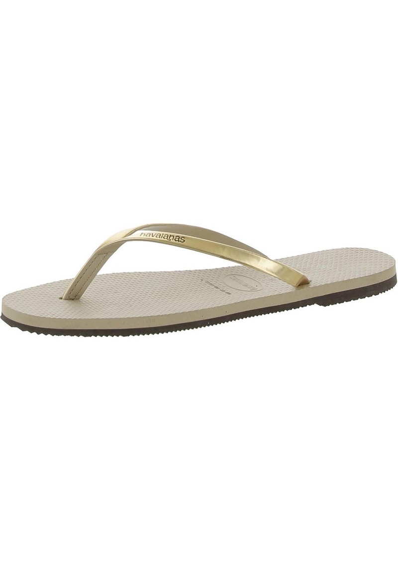 Havaianas Alpargatae Womens Flat Slip On Flip-Flops