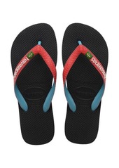 Havaianas Brazil Mix Flip Flop in Black/Red Ruby at Nordstrom