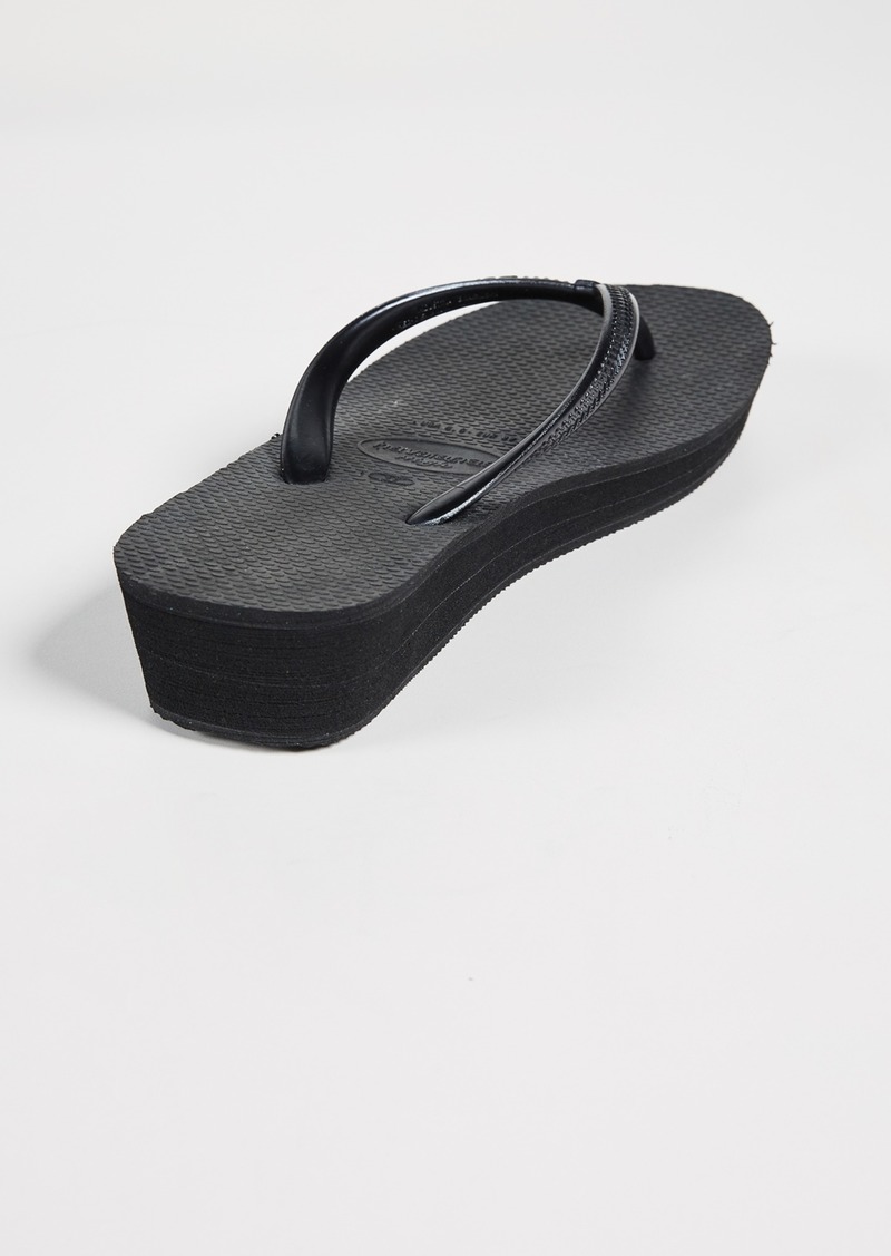 havaianas high light wedge flip flops