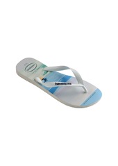 Havaianas Hype Flip Flop in White/White/Navy Blue at Nordstrom