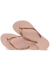 Havaianas Kids Slim Crystal Sw Ii Flip Flop Sandals - Ballet Rose