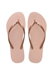 Havaianas Kids Slim Crystal Sw Ii Flip Flop Sandals - Ballet Rose