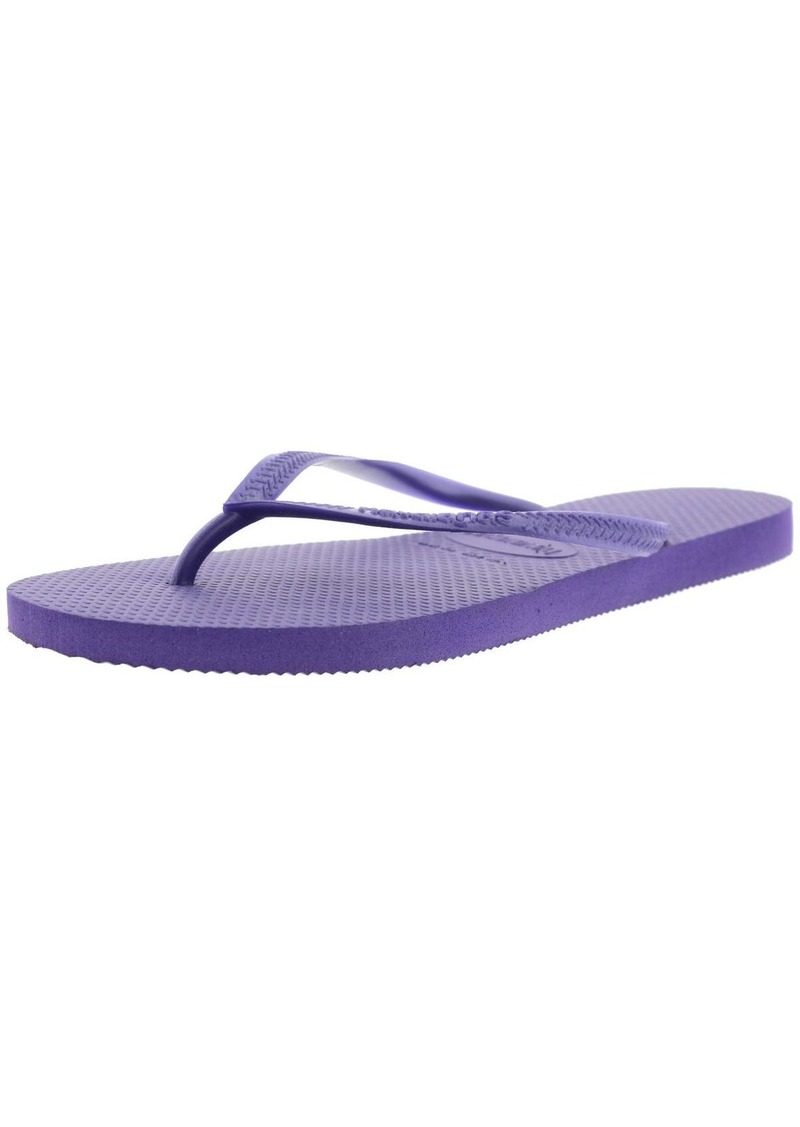 Havaianas Slim Womens Textured Flip-Flops Thong Sandals