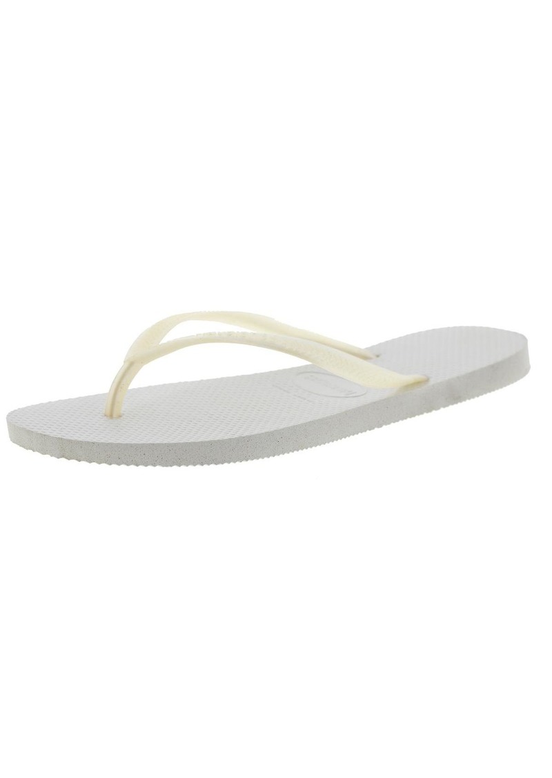 Havaianas Slim Womens Textured Thong Flip-Flops