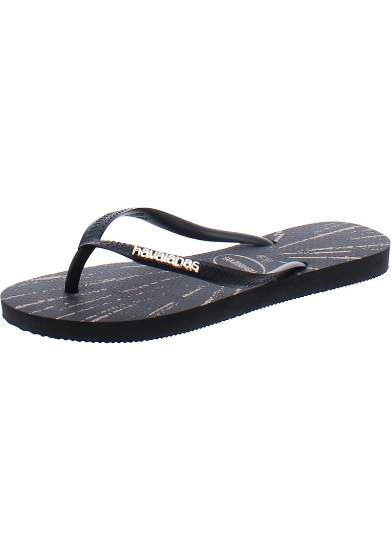 Havaianas Slim Womens Thong Slides Flat Sandals