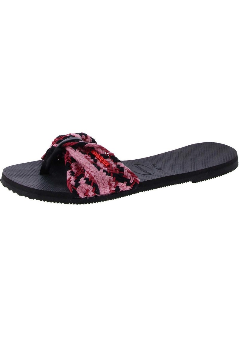 Havaianas Womens Braided Slip-On Flip-Flops