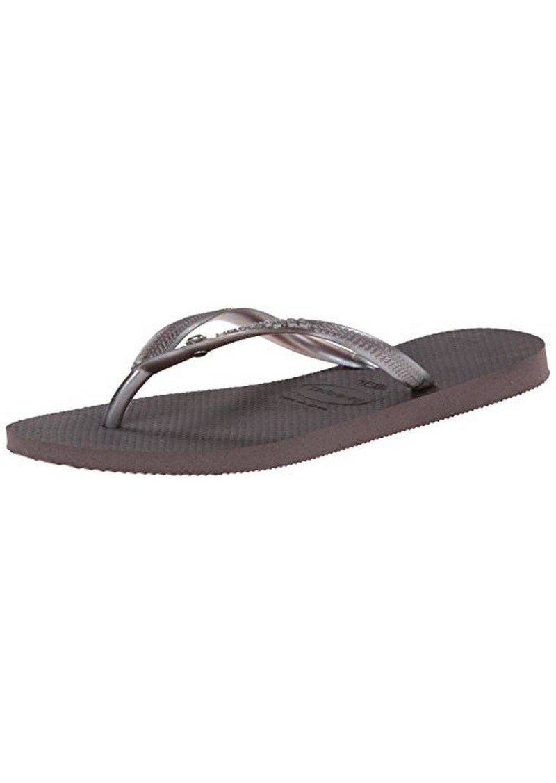 Havaianas Womens Embellished Flat Flip-Flops