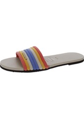 Havaianas YOU MALTA Womens Round toe Rainbow Flatform Sandals