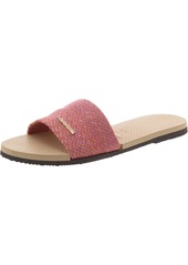 Havaianas YOU MALTA Womens Round toe Rainbow Flatform Sandals