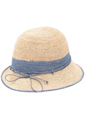 Helen Kaminski bow-detail raffia hat