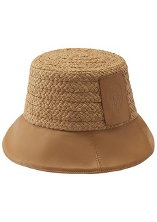 Helen Kaminski Kami Straw & Leather Bucket Hat