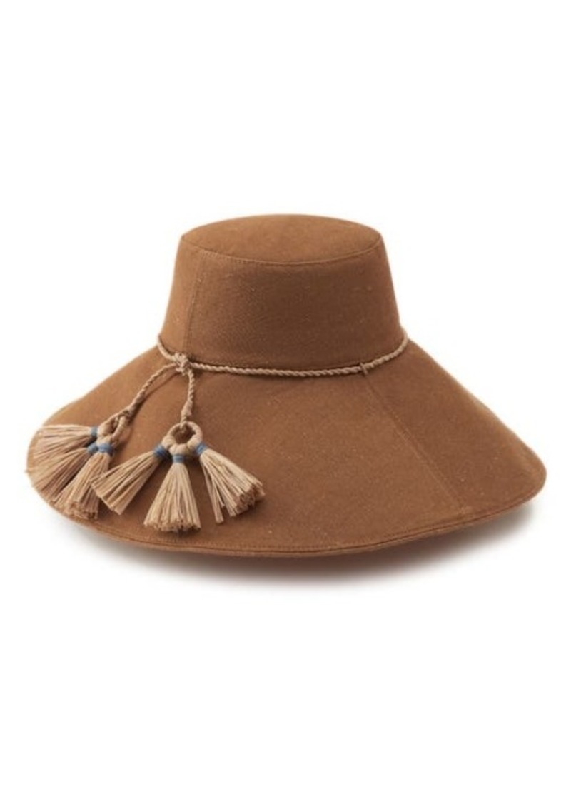 Helen Kaminski Luciah Tassel Linen Hat