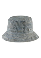 Helen Kaminski Packable Raffia Bucket Hat in Misty Lake at Nordstrom