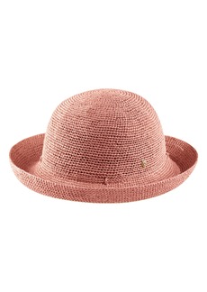 Helen Kaminski Packable Raffia Hat in Peony at Nordstrom