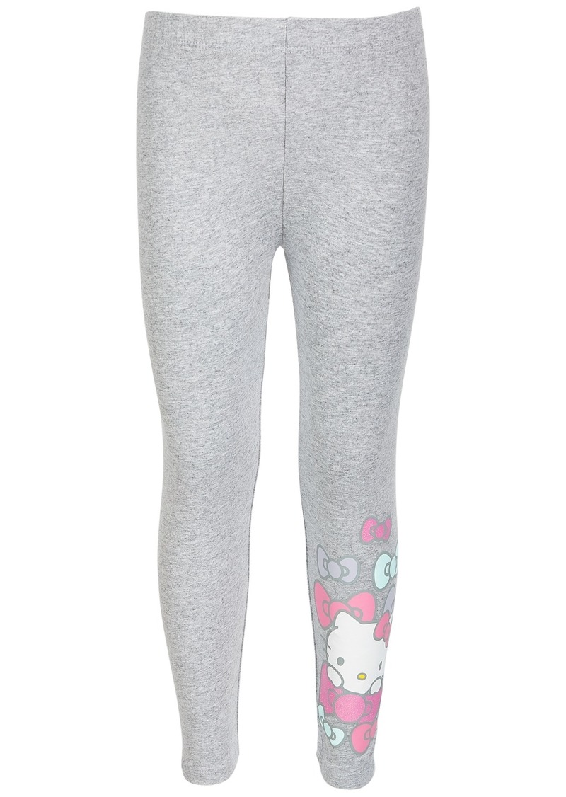 Hello Kitty Little Girls Bows Relaxed Fit Leggings - Heather Gray