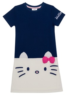 Hello Kitty Little Girls Short Sleeve Shift Dress - Blue