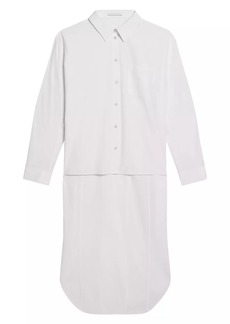 Helmut Lang Apex Button-Front Tail Shirt