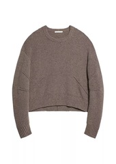 Helmut Lang Apex Chunky Wool-Cashmere Crewneck Sweater